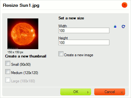 Overwriting a resized image in CKFinder